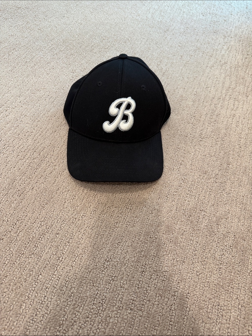 Batbusters Black Baseball Cap with White 'B' Patch